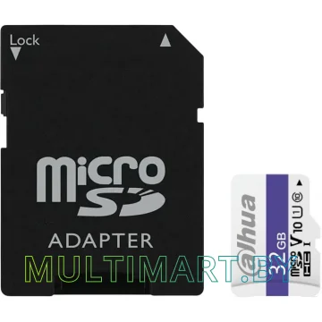 Карта памяти Dahua microSDHC 32GB с адаптером (DHI-TF-C100A-32GB)